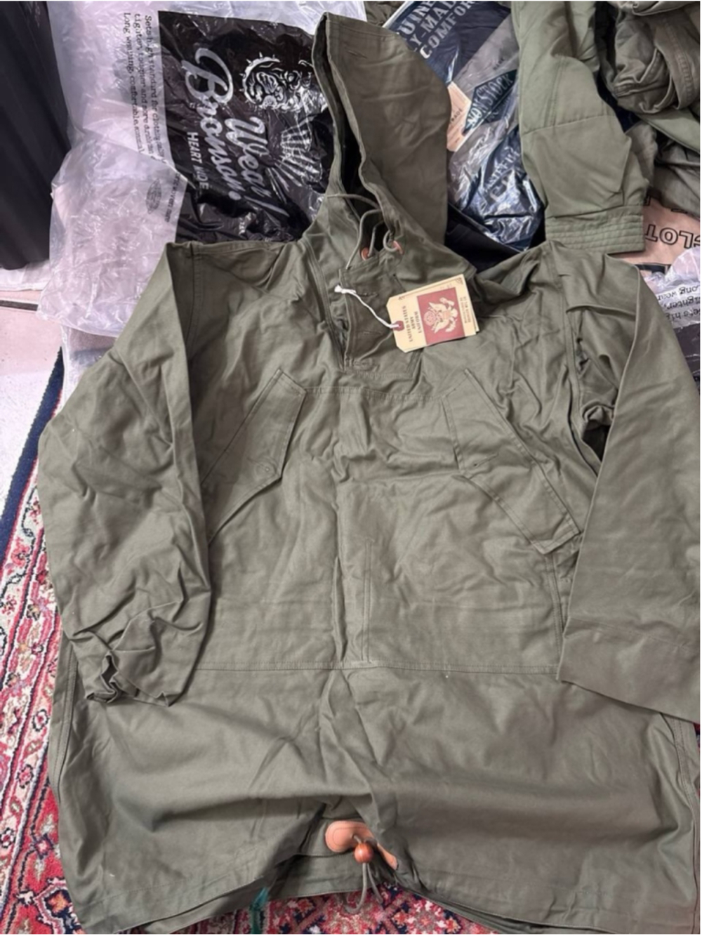 USA SHIP Parka, Field, Cotton, O.D. L - Picture 8 of 8